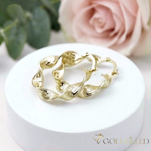 Goldfilled Antyalergiczne  kolczyki 30mm kolor 14K	