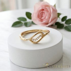   Antyalergiczny pierścionek „Goldfilled” w różnych rozmiarach, kolor 18K