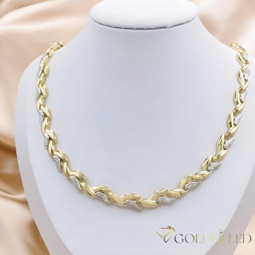 Ekskluzywny antyalergiczny naszyjnik Goldfilled 45cm/8mm, 14K wielokolorowy