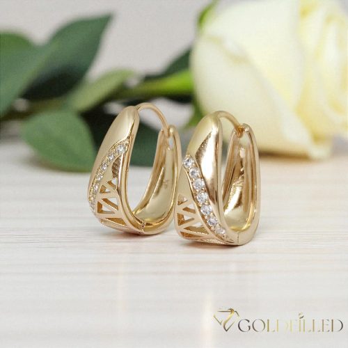 Goldfilled Antyalergiczne Kolczyki 18mm 18K Kolor