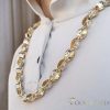 Goldfilled Antyalergiczny Luksusowy Naszyjnik Barakka 60cm Długi i 11mm Szeroki (120g) Kolor 14K Multikolor