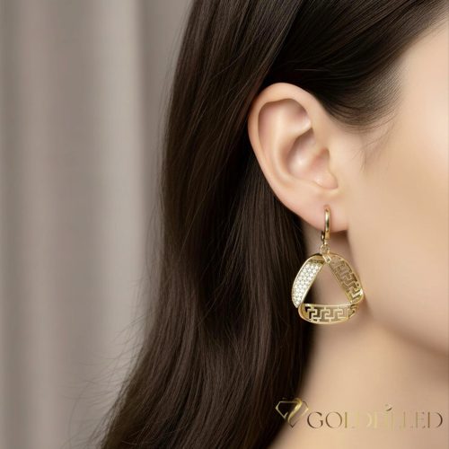 Goldfilled Antyalergiczne Kolczyki 38mm 14K kolor