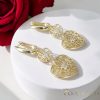 Goldfilled Antyalergiczne kolczyki 48mm kolor 14K