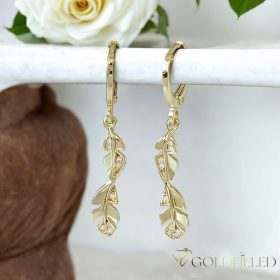 Goldfilled Antyalergiczne kolczyki 38mm kolor 14K	