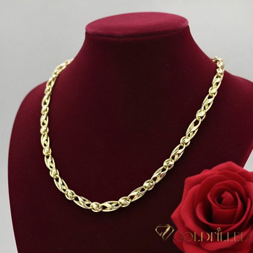 Ekskluzywny antyalergiczny naszyjnik Goldfilled 60cm/6mm, 14K kolorowy