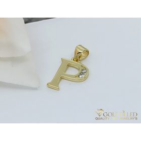 Antyalergiczny wisiorek Goldfilled 23mm, kolor 14K