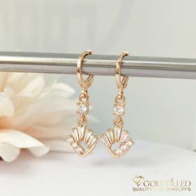 Goldfilled Antyalergiczne Kolczyki 32mm 18K Kolor	