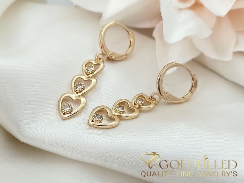 Kolczyki Goldfilled 37mm kolor 18K	