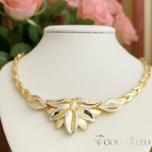 Ekskluzywny antyalergiczny naszyjnik Goldfilled 45cm/7,2mm,  14 K wielokolorowy
