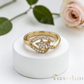   Antyalergiczny pierścionek „Goldfilled” w różnych rozmiarach, kolor 18K