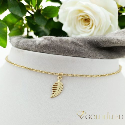 Goldfilled Bransoletka na kostkę 27cm/2mm kolor 14K