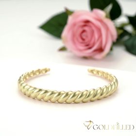   Antyalergiczna bransoletka Goldfilled 4-10mm kolorowa (14K) średnica 60mm 
