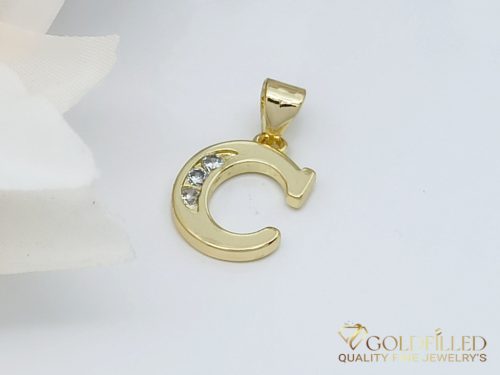 Antyalergiczny wisiorek Goldfilled 23mm, kolor 14K