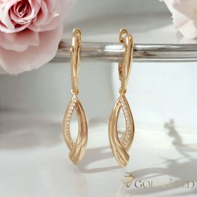 Goldfilled Antyalergiczne Kolczyki 46mm 18K kolor