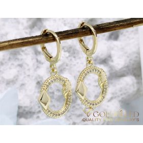 Goldfilled Antyalergiczne kolczyki 34mm kolor 14K