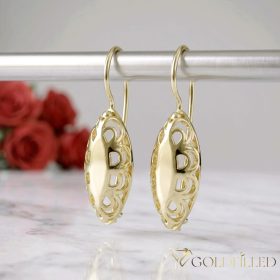 Goldfilled Antyalergiczne kolczyki 38mm kolor 14K	