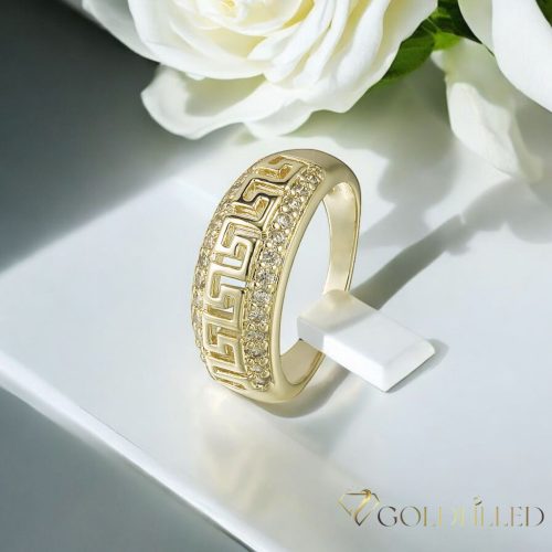 Antyalergiczny pierścionek „Goldfilled” w różnych rozmiarach, kolor 14K