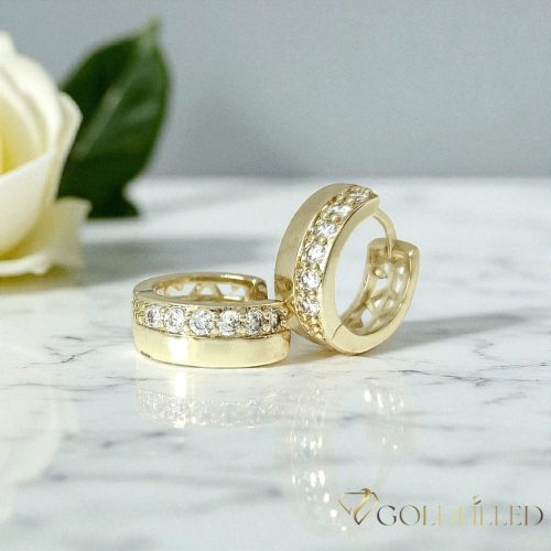 Goldfilled Antyalergiczne Kolczyki 14 mm 14K Kolo Multicolor 