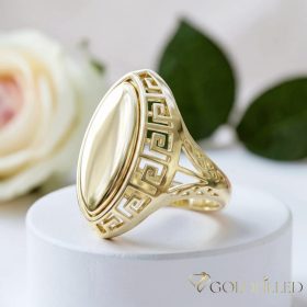   Antyalergiczny pierścionek „Goldfilled” w różnych rozmiarach, kolor 14K