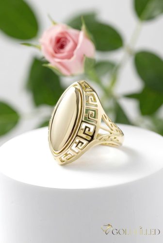 Antyalergiczny pierścionek „Goldfilled” w różnych rozmiarach, kolor 14K