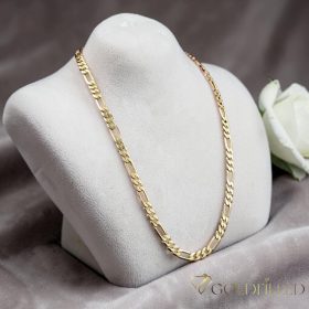   Antyalergiczny "Figaro" naszyjnik „Goldfilled” pozłacany o w kilku rozmiarach i grubości 3,5mm , kolor 14K