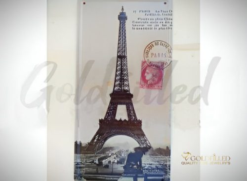 DEKORACYJNA TABLICA METALOWA 15X30 CM