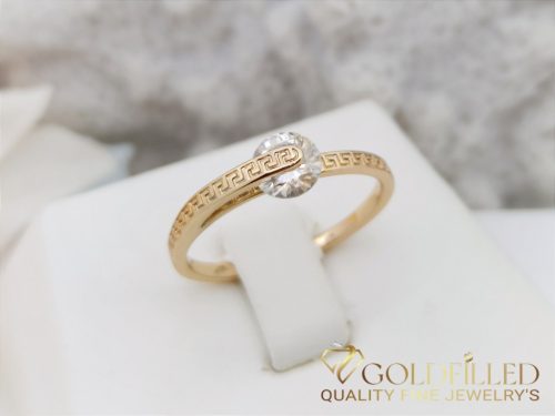 Antyalergiczny pierścionek „Goldfilled” w różnych rozmiarach, kolor 18K