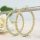 Goldfilled Antyalergiczne kolczyki 50mm kolor 14K	