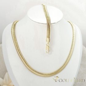   Antyalergiczny naszyjnik Goldfilled 45 cm/6mm + bransoletka 19cm , kolor 14K
