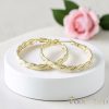 Goldfilled Antyalergiczne  kolczyki 35mm kolor 14K	