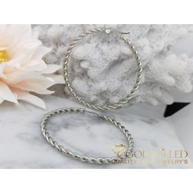 Goldfilled Antyalergiczne skręcone kolczyki 53mm	
