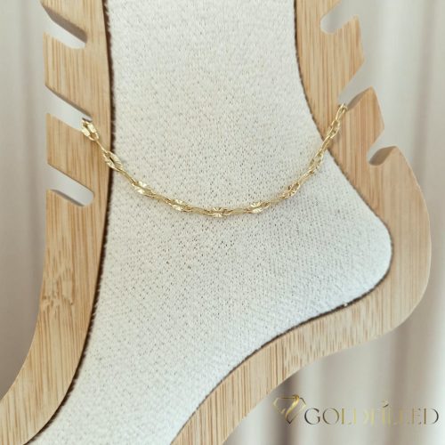 Goldfilled Bransoletka na kostkę 29cm/3mm kolor 14K