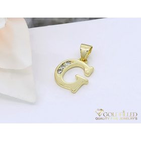 Antyalergiczny wisiorek Goldfilled 23mm, kolor 14K