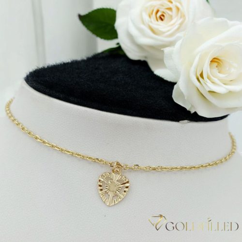 Goldfilled Bransoletka na kostkę 27cm/2mm kolor 14K