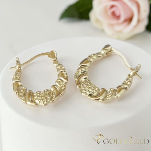 Goldfilled Antyalergiczne Kolczyki 25 mm 14K Kolo