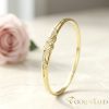 Antyalergiczna bransoletka Goldfilled 7-4mm kolorowa (14K) średnica 60mm "otwierany"