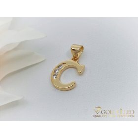Antyalergiczny wisiorek Goldfilled 23mm, kolor 18K