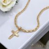  Antyalergiczny naszyjnik Goldfilled 45cm/4mm + wisiorek, kolor 18K