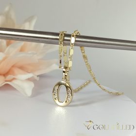   Antyalergiczny naszyjnik „Goldfilled” pozłacany o w kilku rozmiarach i grubośc 2 mm, kolor 14K