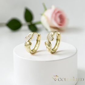 Goldfilled Antyalergiczne kolczyki 13mm kolor 14K	