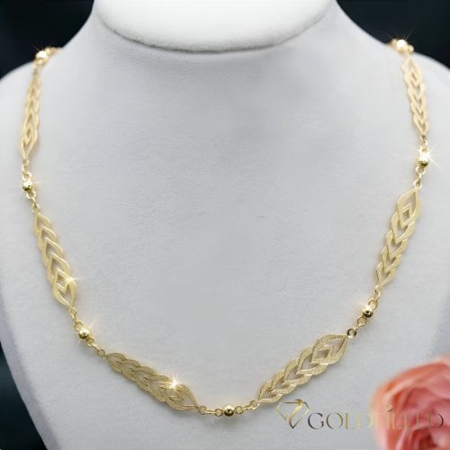 Antyalergiczny naszyjnik pozłacany „Goldfilled”, długość 45 cm i grubość 9 mm, kolor 14K