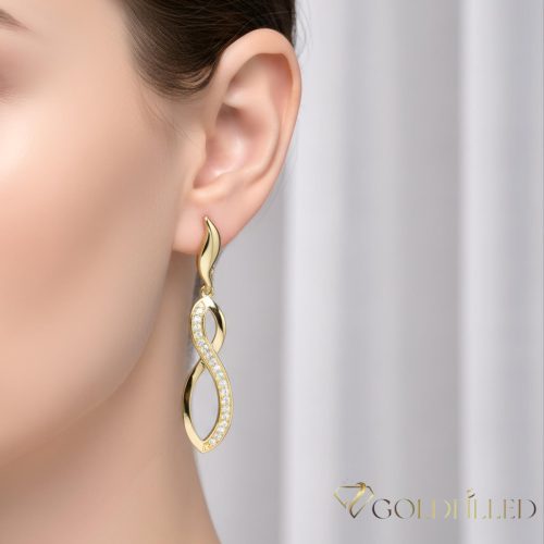 Goldfilled Antyalergiczne Kolczyki 50mm 14K kolor