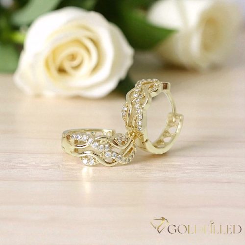 Goldfilled Antyalergiczne Kolczyki 16mm 14K Kolo