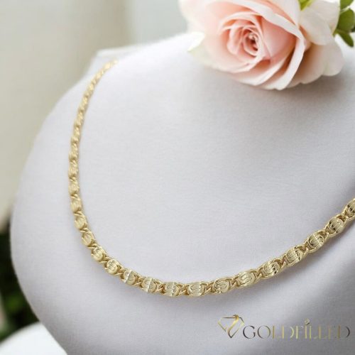 Naszyjnik Antyalergiczny Goldfilled 55cm Długi i 4,2mm Szeroki Kolor 14K 