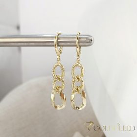 Goldfilled Antyalergiczne kolczyki 42mm kolor 14K