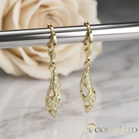 Goldfilled Antyalergiczne Kolczyki 35mm 14K kolor