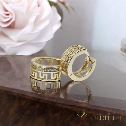 Goldfilled Antyalergiczne Kolczyki 14 mm 14K Kolo Multicolor 
