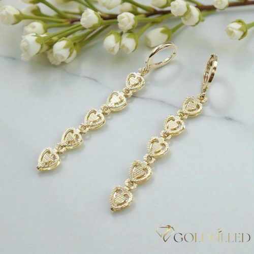 Goldfilled Antyalergiczne Kolczyki 54mm 14K kolor