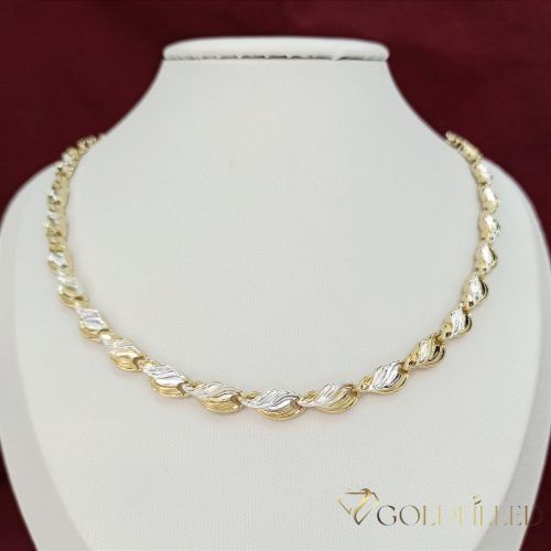 Ekskluzywny antyalergiczny naszyjnik „Goldfilled” pozłacany o w kilku rozmiarach i grubości 7 mm, kolor 14K Multicolor 