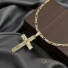  Antyalergiczny naszyjnik Goldfilled 65cm/4mm + wisiorek, kolor 14K